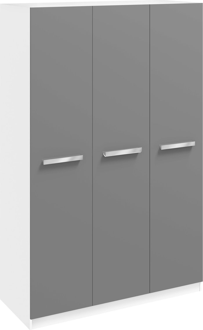 The Range | Moritz Wardrobe - Grey/Alpine White / 3 Door Wardrobe Moritz Wardrobe - Grey/Alpine White / 3 Door Wardrobe