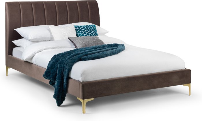 The Range | Julian Bowen Julian Bowen Deco Velvet Bed 135cm Julian Bowen Julian Bowen Deco Velvet Bed 135cm