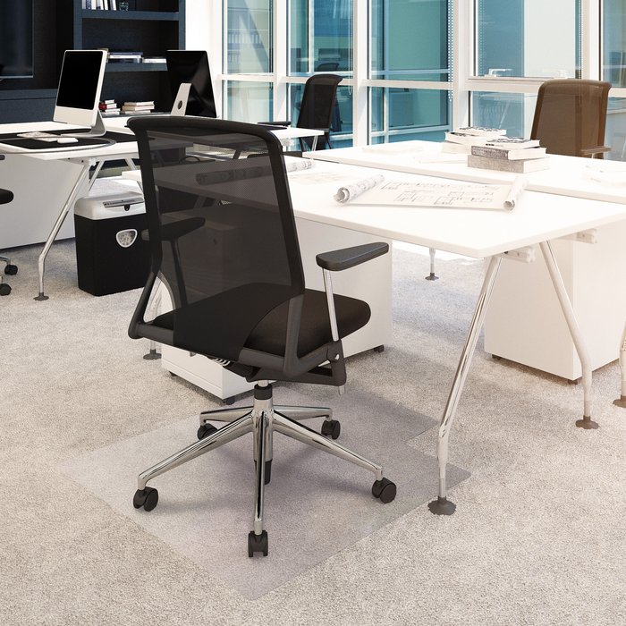 The Range | Floortex Advantagemat PVC Lipped Chair Mat - Clear / Carpet / 90x 120cm Floortex Advantagemat PVC Lipped Chair Mat - Clear / Carpet / 90x 120cm