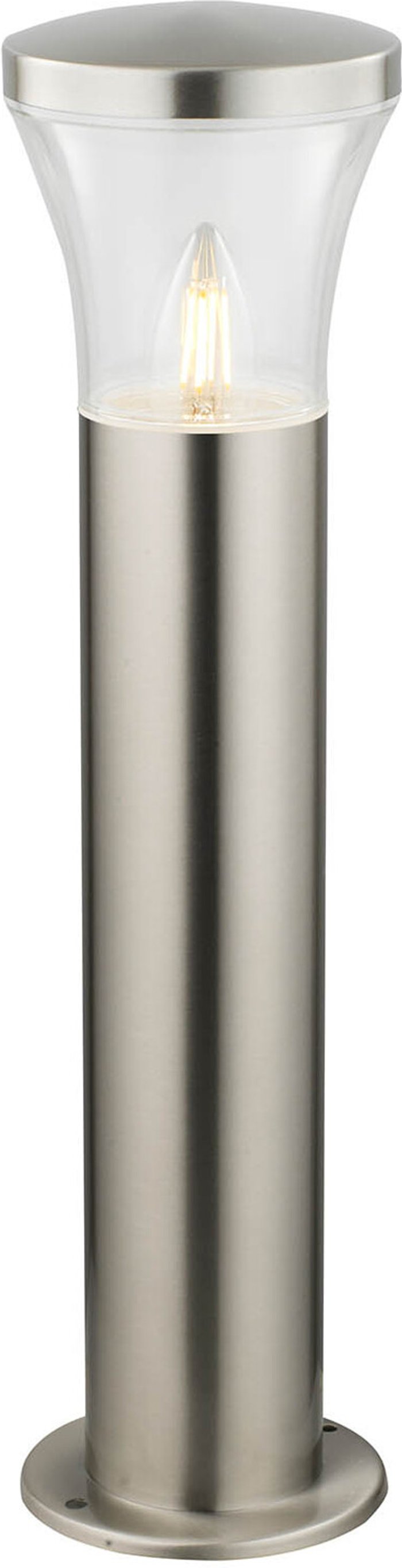 The Range | TIMELED Stainless Steel Garden Bollards - Silver / Medium TIMELED Stainless Steel Garden Bollards - Silver / Medium