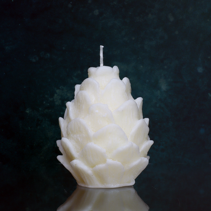The Range | Wickaboo Handmade Artichoke Decorative Candle - White / Small Wickaboo Handmade Artichoke Decorative Candle - White / Small