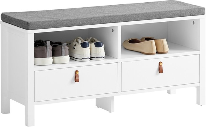 The Range | SoBuy 2 Drawers Storage Bench Shoe Cabinet - White SoBuy 2 Drawers Storage Bench Shoe Cabinet - White