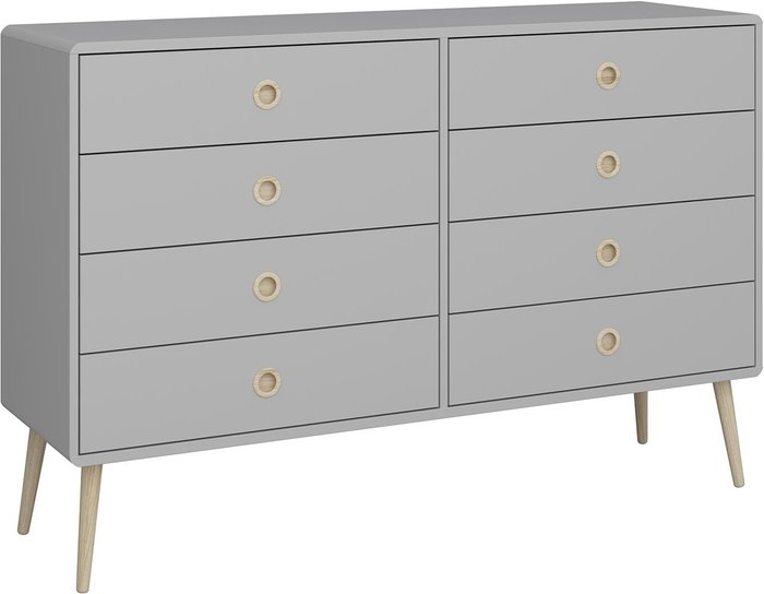 The Range | Furniture To Go Softline Wide Chest Of Drawers - Grey Furniture To Go Softline Wide Chest Of Drawers - Grey