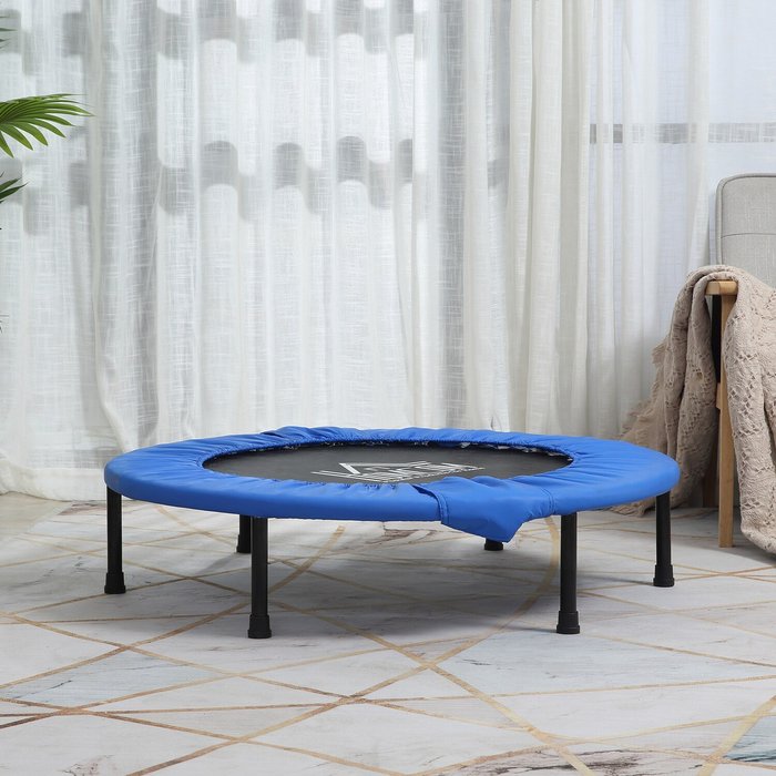 The Range | HOMCOM Aerobic Fitness Trampoline - Blue HOMCOM Aerobic Fitness Trampoline - Blue