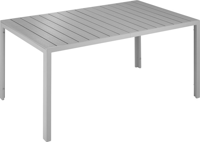 The Range | TECTAKE Tectake Aluminum Garden Table Bianca With Height-adjustable Feet (150X90X74.5cm) Silver TECTAKE Tectake Aluminum Garden Table Bianca With Height-adjustable Feet (150X90X74.5cm) Silver