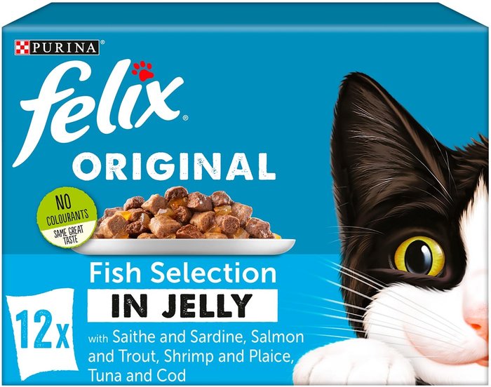 The Range | Felix Pack of 12 Felix Jelly Selection Pouches - Fish Selection Felix Pack of 12 Felix Jelly Selection Pouches - Fish Selection