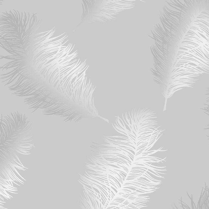 The Range | HOLDEN Holden Decor Fawning Feather Grey & Silver Wallpaper - 10.05m x 53cm HOLDEN Holden Decor Fawning Feather Grey & Silver Wallpaper - 10.05m x 53cm