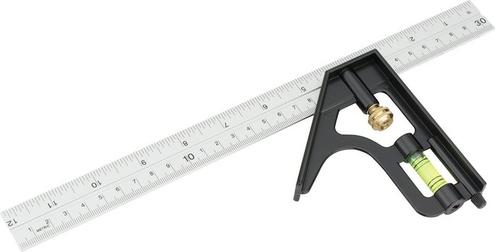 The Range | Draper Draper Metric And Imperial Combination Square - Black, Silver Draper Draper Metric And Imperial Combination Square - Black, Silver