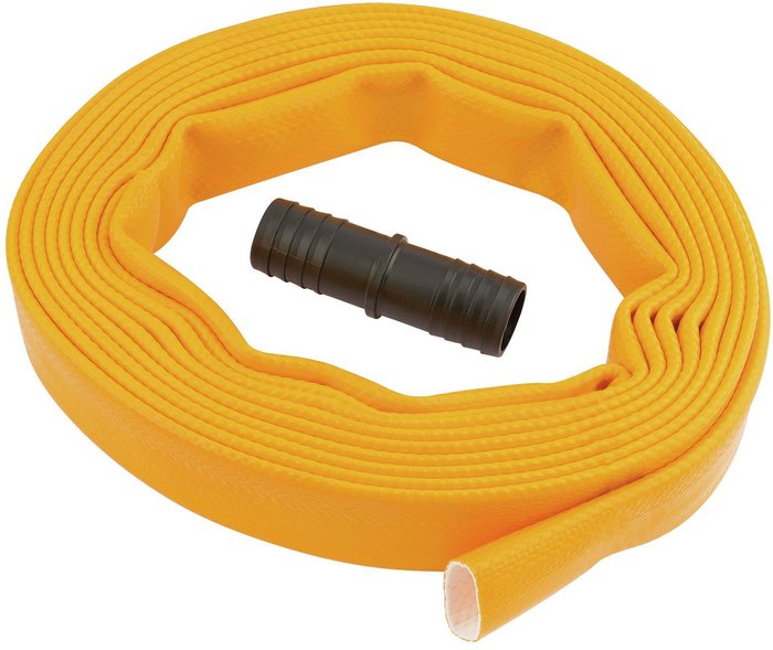 The Range | Draper Draper Lay Flat Hose and Connection Adaptor 25mm 5m Draper Draper Lay Flat Hose and Connection Adaptor 25mm 5m