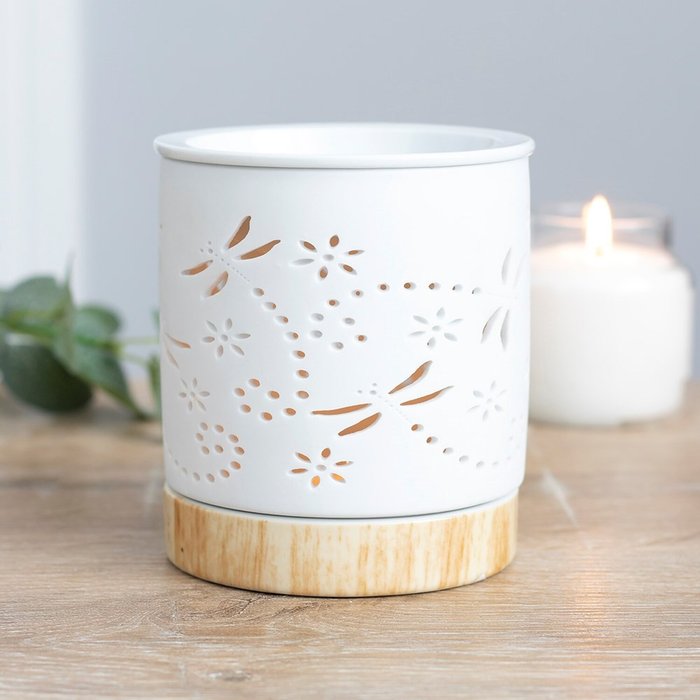 The Range | Gloriously Good Dragonfly Ceramic Oil and Wax Melt Burner - White Gloriously Good Dragonfly Ceramic Oil and Wax Melt Burner - White