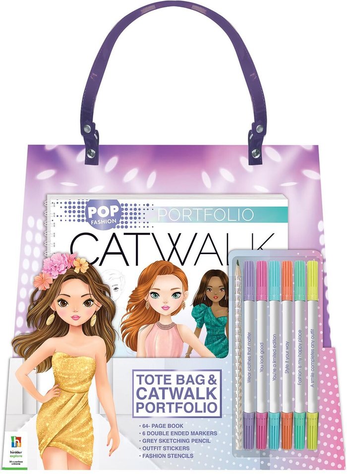 The Range | Hinkler Pop Fashion Tote Bag Catwalk Portfolio Hinkler Pop Fashion Tote Bag Catwalk Portfolio