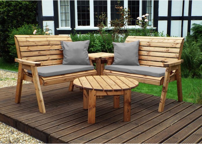 The Range | Charles Taylor Charles Taylor Four Seater Corner Unit with Grey Cushions Charles Taylor Charles Taylor Four Seater Corner Unit with Grey Cushions