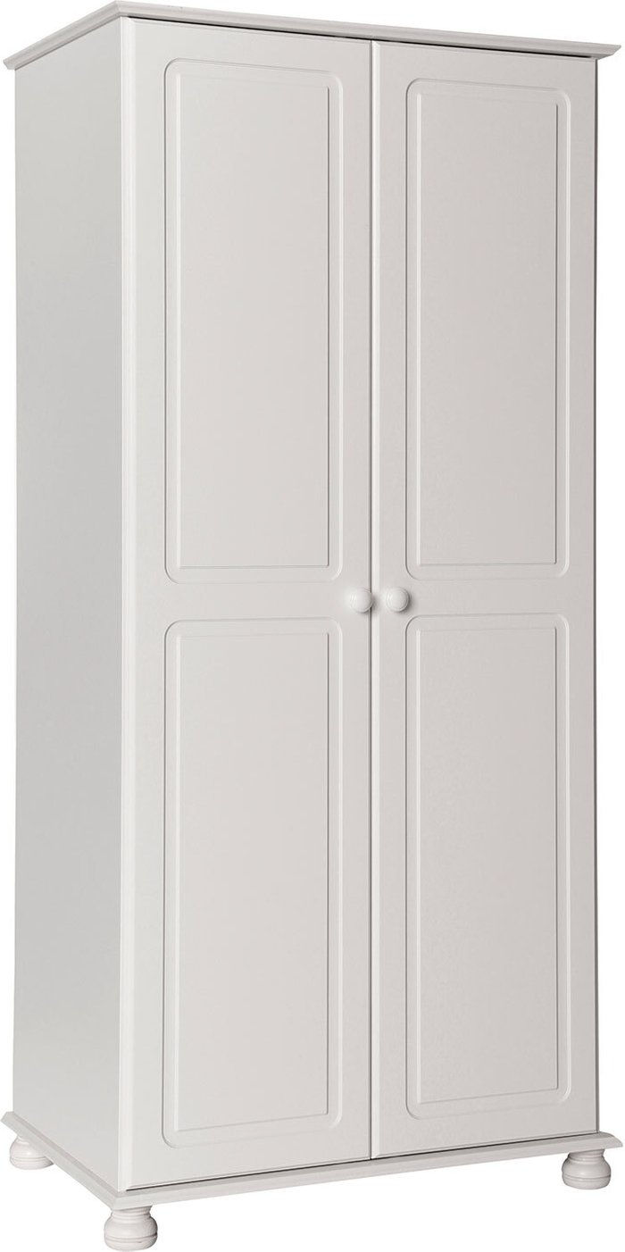 The Range | Furniture To Go Copenhagen 2-Door Wardrobe - White Furniture To Go Copenhagen 2-Door Wardrobe - White