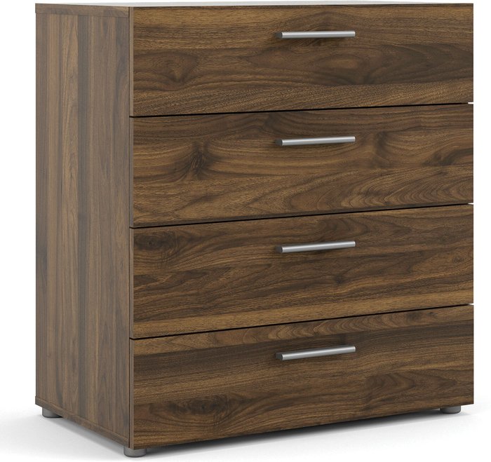 The Range | Furniture To Go Pepe Chest of Four Drawers - Walnut Furniture To Go Pepe Chest of Four Drawers - Walnut