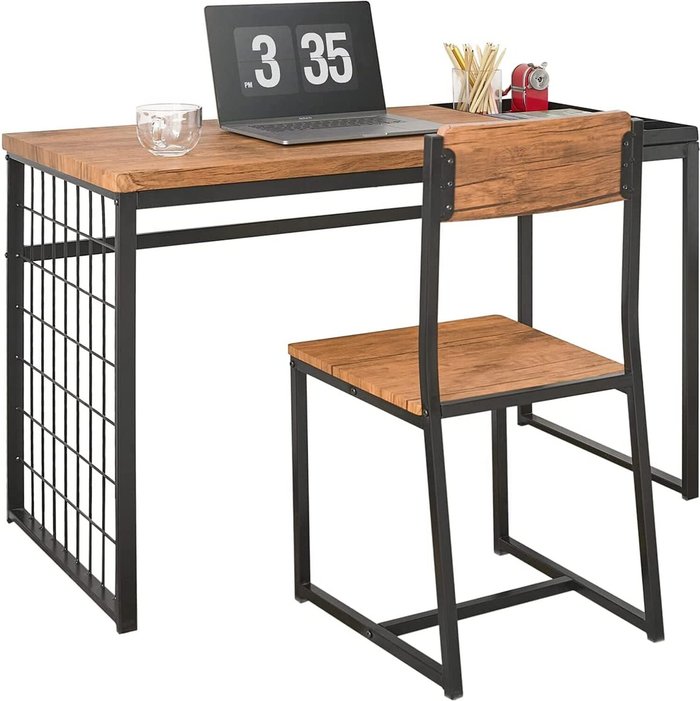 The Range | SoBuy Writing Computer Desk and Chair Set - Nature SoBuy Writing Computer Desk and Chair Set - Nature