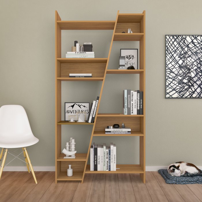 The Range | Seconique Naples Tall Bookcase - Oak Effect Seconique Naples Tall Bookcase - Oak Effect