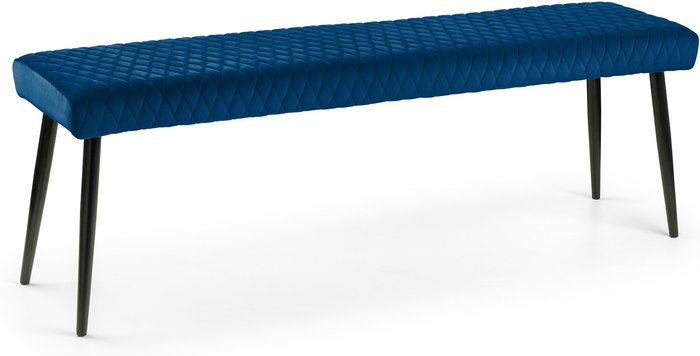 The Range | Julian Bowen Luxe Low Bench - Blue - Blue Julian Bowen Luxe Low Bench - Blue - Blue