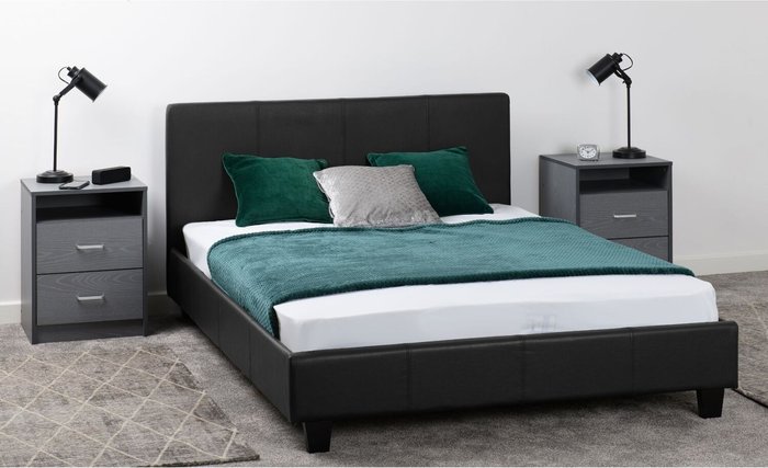 The Range | Seconique Prado 5' Bed - Black Seconique Prado 5' Bed - Black