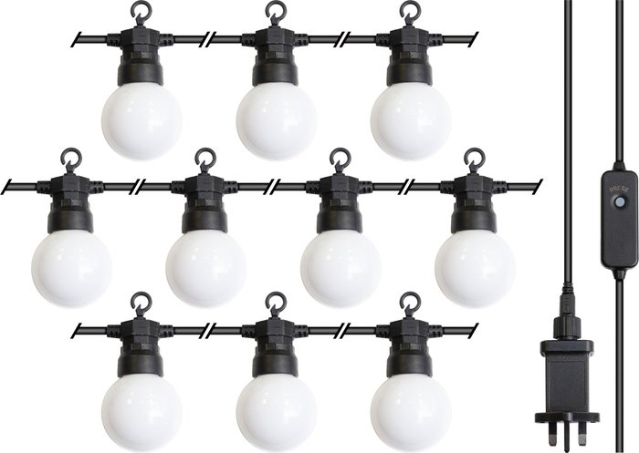 The Range | Luxform Luxform 24V 10 Bulb Opal Led String Light Honolulu Luxform Luxform 24V 10 Bulb Opal Led String Light Honolulu