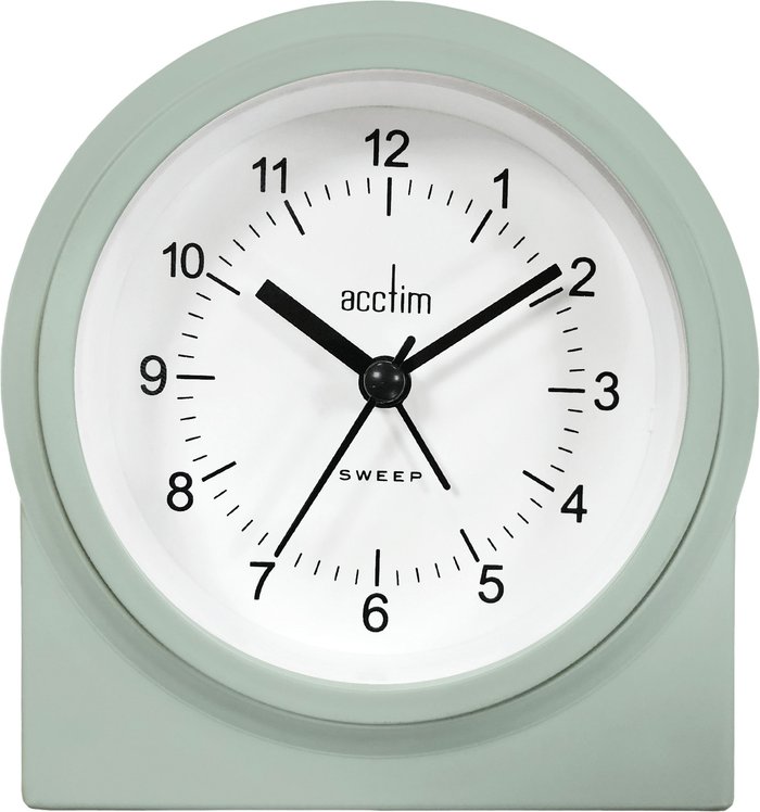 The Range | Acctim Archer Non-Ticking Alarm Clock Mint - Blue Acctim Archer Non-Ticking Alarm Clock Mint - Blue