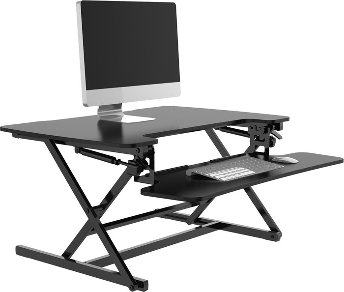 The Range | Solstice Solstice Sit Stand Desktop Riser 890mm - Black Solstice Solstice Sit Stand Desktop Riser 890mm - Black