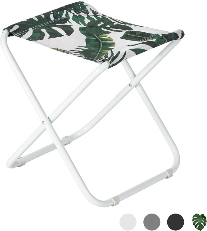The Range | Harbour Housewares Folding Canvas Stool - Green Harbour Housewares Folding Canvas Stool - Green