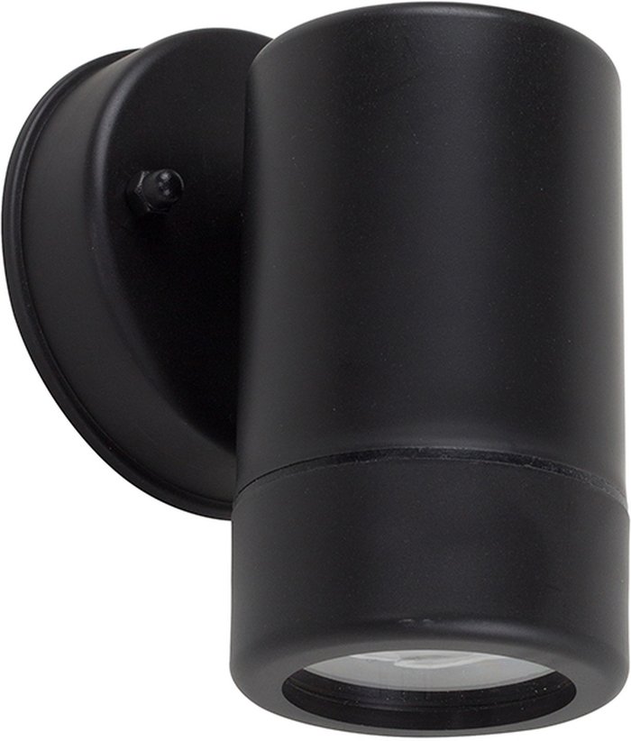 The Range | ValueLights Black IP44 Rated Outdoor Wall Downlight - Black ValueLights Black IP44 Rated Outdoor Wall Downlight - Black