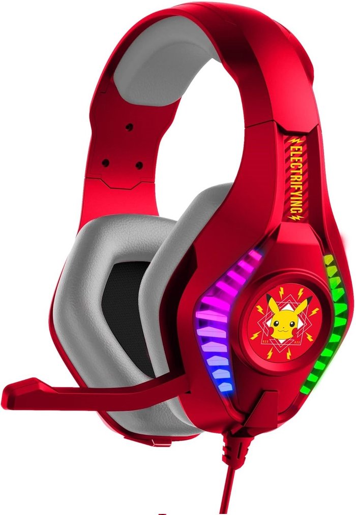 The Range | OTL Pokemon Pikachu PRO G5 Gaming Headphones - Red OTL Pokemon Pikachu PRO G5 Gaming Headphones - Red