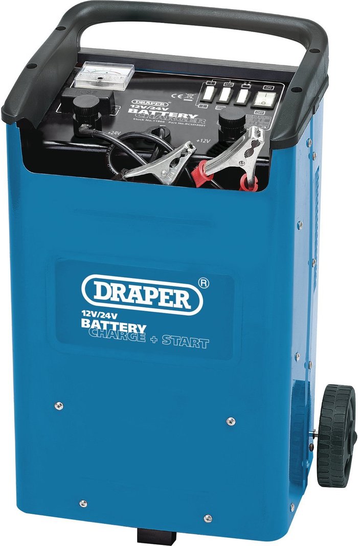 The Range | Draper Draper BCSD300T Vehicle Battery Starter and Charger 12v or 24v Draper Draper BCSD300T Vehicle Battery Starter and Charger 12v or 24v
