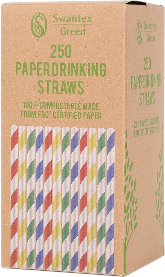The Range | Swan Pack of 250 Paper Straws Swan Pack of 250 Paper Straws