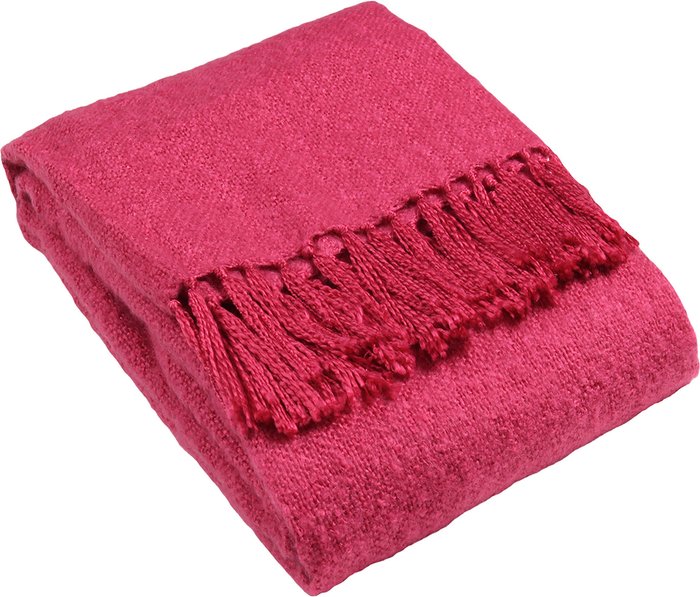 The Range | Dunelm Chiltern 127x180cm Throw Fuschia (Pink) Dunelm Chiltern 127x180cm Throw Fuschia (Pink)