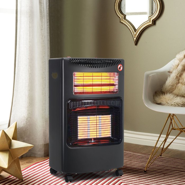 The Range | Livingandhome Portable Gas Electric Space Heater Indoor - Black Livingandhome Portable Gas Electric Space Heater Indoor - Black