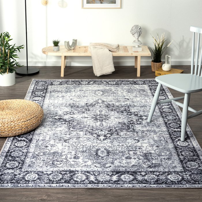 The Range | Washarug Washarug Persian Classics Rug Azar 120X170cm Grey Washarug Washarug Persian Classics Rug Azar 120X170cm Grey