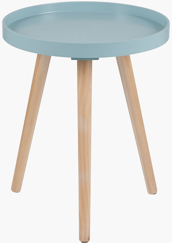 The Range | Aqua MDF & Natural Pine Wood Round Table K/D Aqua MDF & Natural Pine Wood Round Table K/D