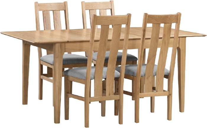 The Range | Julian Bowen Cotswold Dining Table and Chairs Set - Brown / 1 Table and 4 Chairs Julian Bowen Cotswold Dining Table and Chairs Set - Brown / 1 Table and 4 Chairs