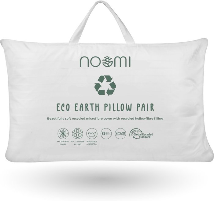 The Range | Noomi Eco Earth GRS Pillow Pair - White Noomi Eco Earth GRS Pillow Pair - White
