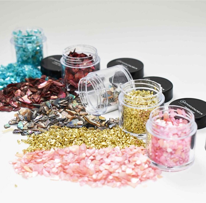 The Range | Just4youonlineUK Essential Crushed Shells Set - Gold Just4youonlineUK Essential Crushed Shells Set - Gold