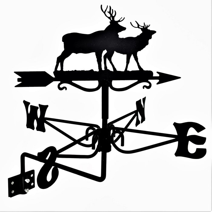 The Range | Espira Stag Black Weathervane - Black Espira Stag Black Weathervane - Black