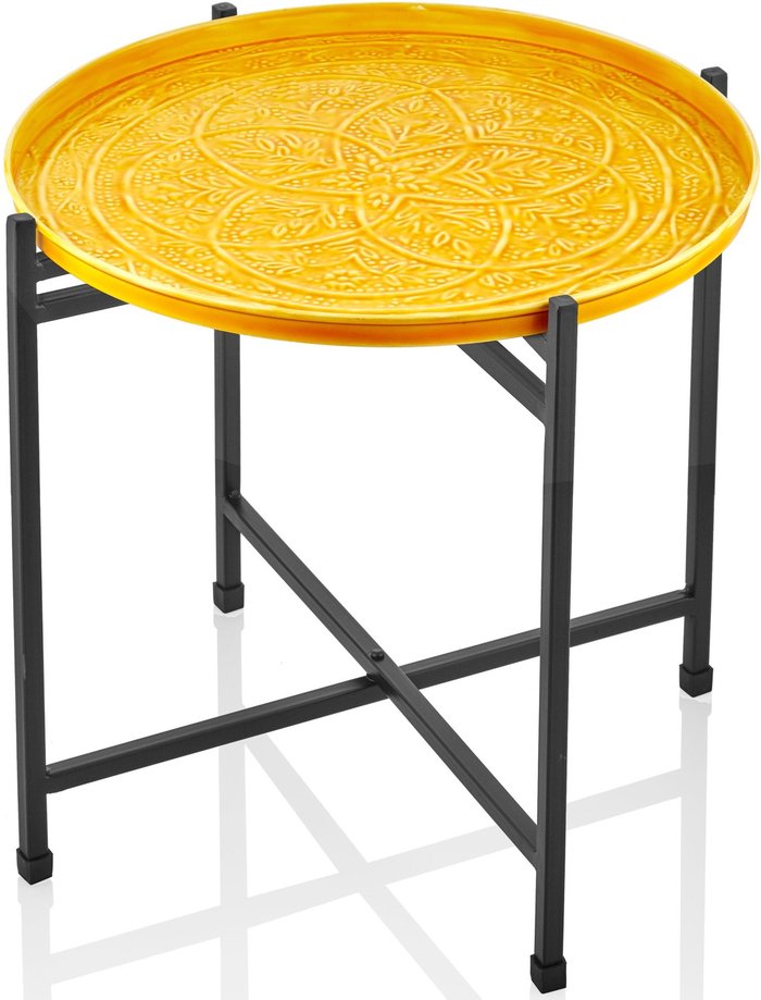 The Range | Rozi Rozi Duggal Collection Mustard Yellow Side/ Coffee Table Rozi Rozi Duggal Collection Mustard Yellow Side/ Coffee Table