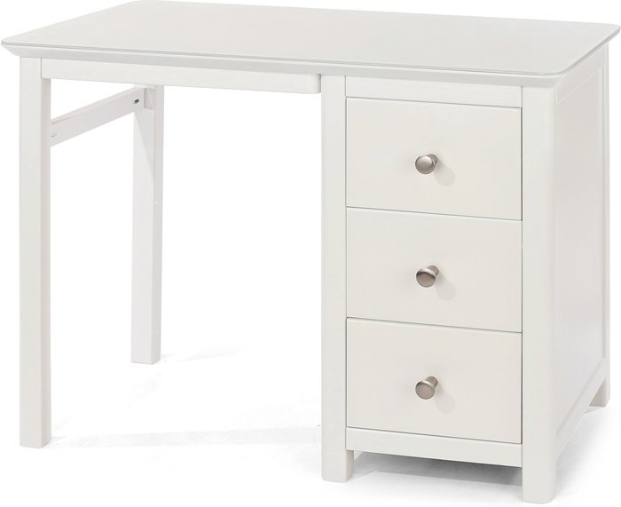 The Range | Core Products Ltd Nairn single pedestal dressing table - White Core Products Ltd Nairn single pedestal dressing table - White