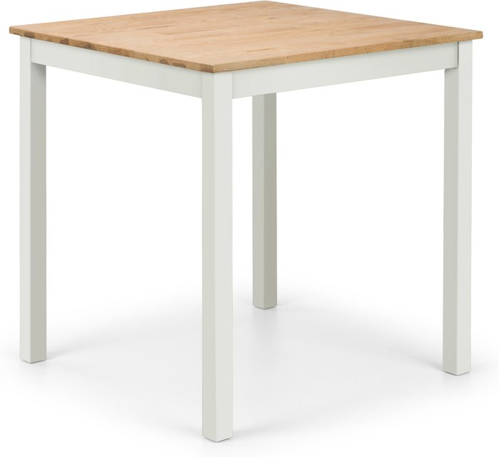 The Range | Julian Bowen Coxmoor Square Dining Table - Ivory Oak - Ivory & Oak Julian Bowen Coxmoor Square Dining Table - Ivory Oak - Ivory & Oak