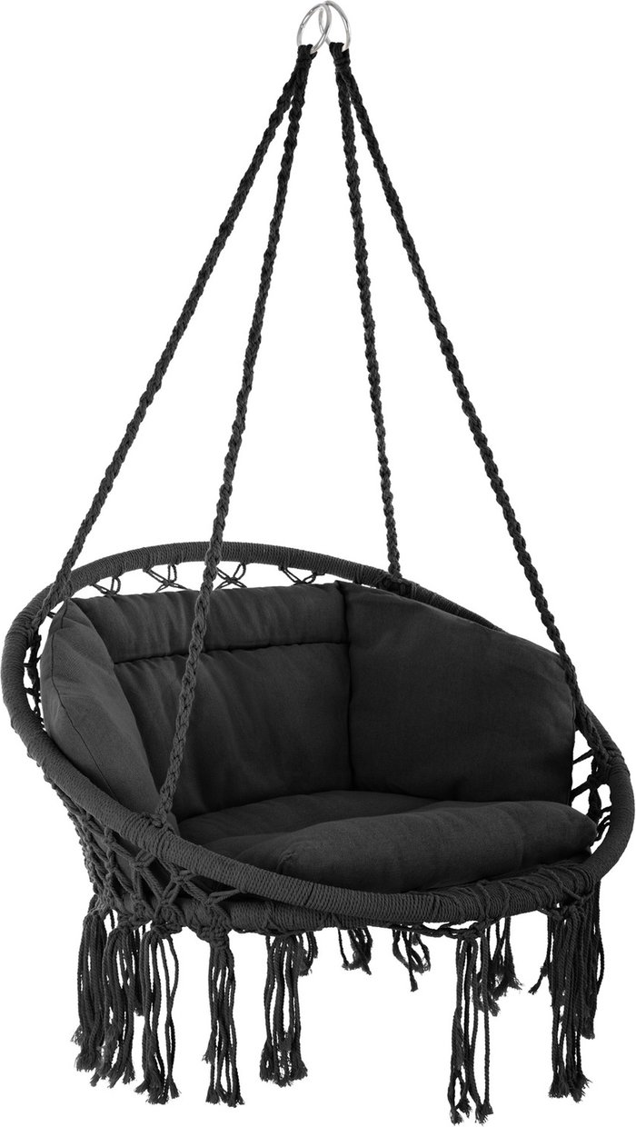 The Range | TECTAKE Tectake Hanging Chair Grazia Black TECTAKE Tectake Hanging Chair Grazia Black