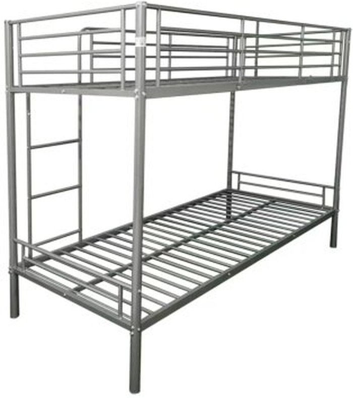 The Range | Humza Amani Lynton 3FT Metal Bunk Bed - Can split into 2 Beds - silver Humza Amani Lynton 3FT Metal Bunk Bed - Can split into 2 Beds - silver