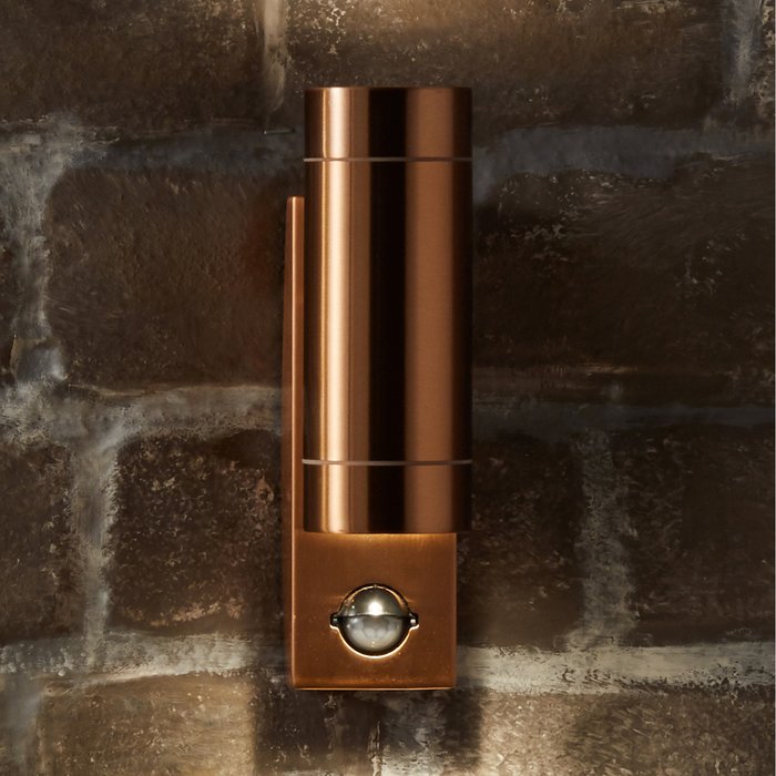 The Range | Pacific Lifestyle Pacific Lifestyle Metal Dual PIR Wall Light - Copper Pacific Lifestyle Pacific Lifestyle Metal Dual PIR Wall Light - Copper