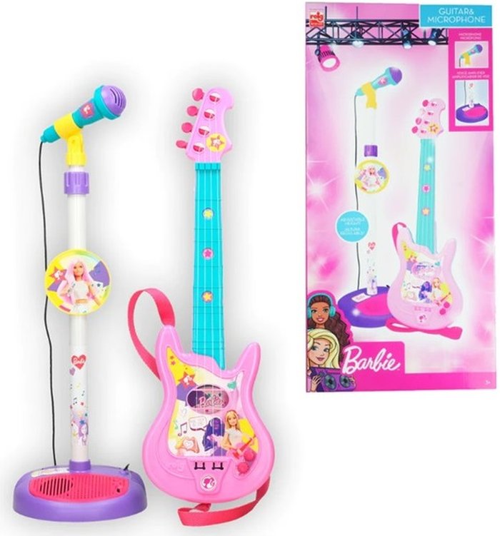 The Range | REIG Guitar and Microphone Barbie Set - Pink REIG Guitar and Microphone Barbie Set - Pink