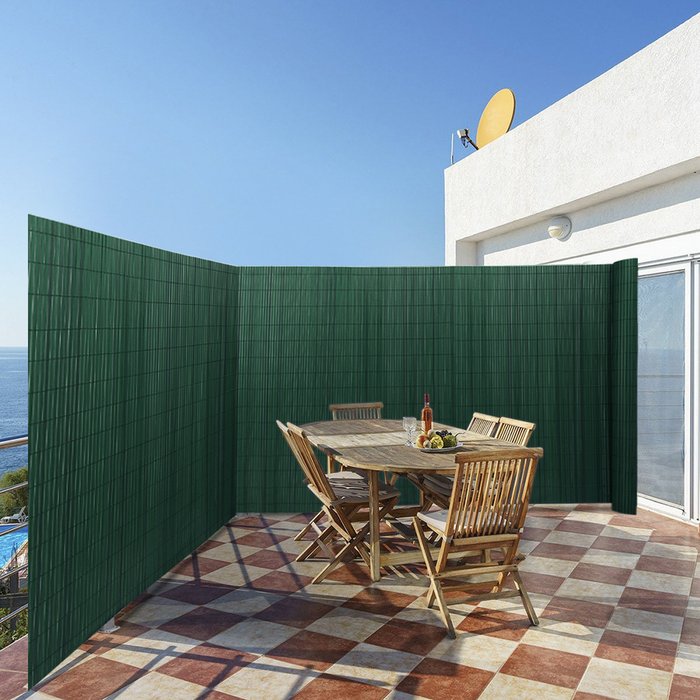 The Range | Livingandhome PVC Privacy Fence - Green / 120cm / 300cm / 6.2kg Livingandhome PVC Privacy Fence - Green / 120cm / 300cm / 6.2kg