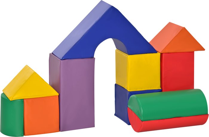 The Range | HOMCOM 11 Piece Kids Soft Foam Puzzle Play Set - Multicoloured HOMCOM 11 Piece Kids Soft Foam Puzzle Play Set - Multicoloured