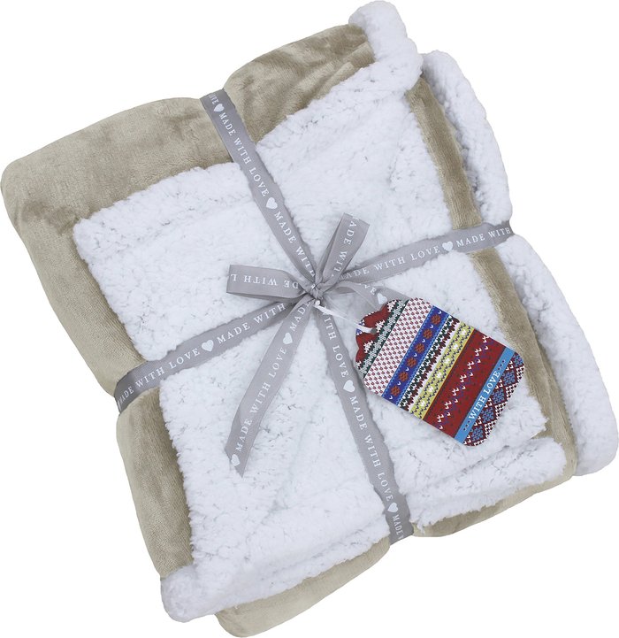 The Range | Riva Home Riva Home Luxe Sherpa Microfleece Throw Polyester Natural Riva Home Riva Home Luxe Sherpa Microfleece Throw Polyester Natural