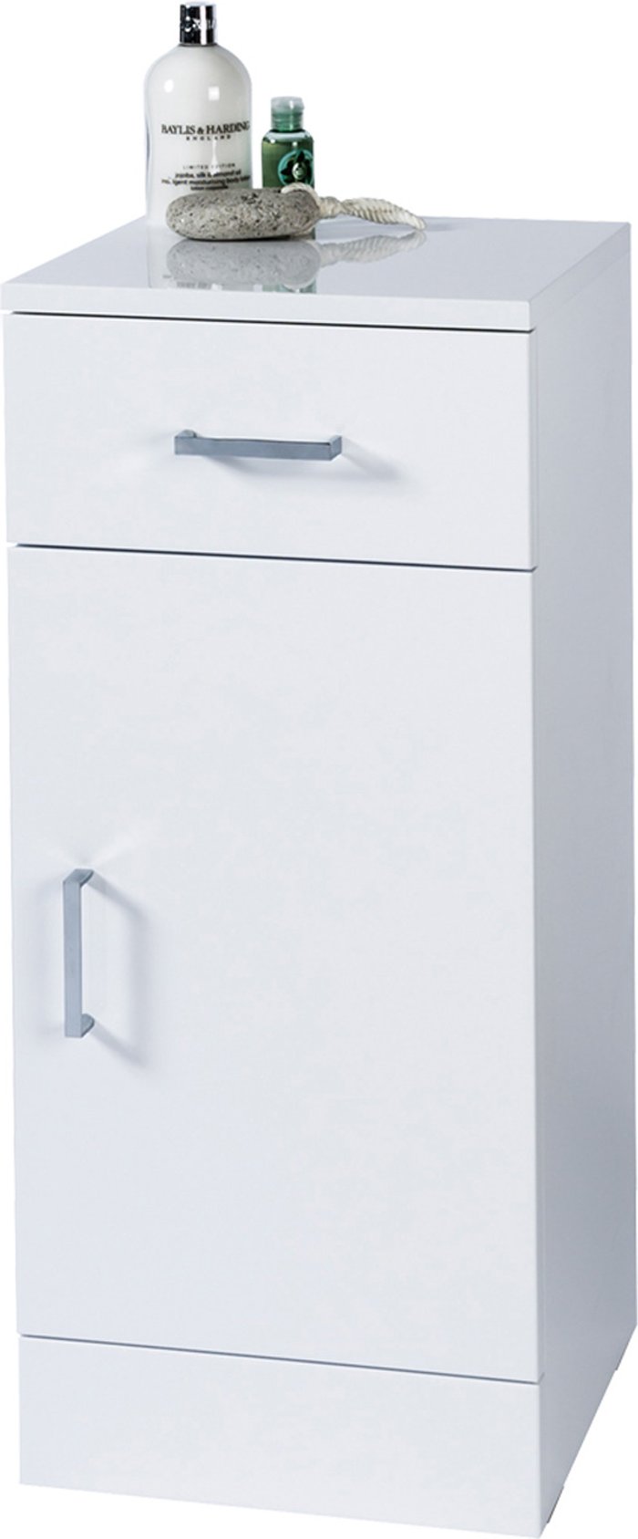 The Range | Arezzo Freestanding White Gloss Bathroom Cabinet - White Arezzo Freestanding White Gloss Bathroom Cabinet - White
