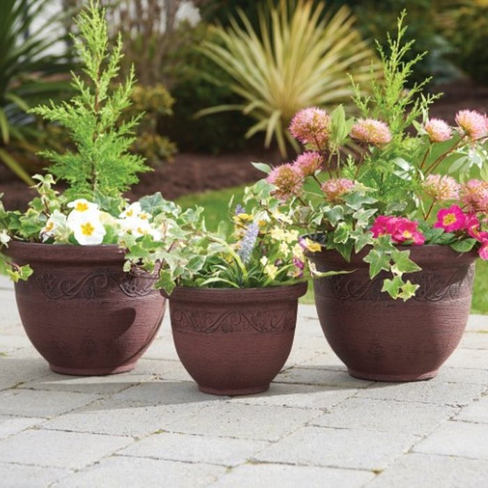 The Range | Greenhurst Greenhurst 3pc Recycled Antique Planter Set - Brown Greenhurst Greenhurst 3pc Recycled Antique Planter Set - Brown